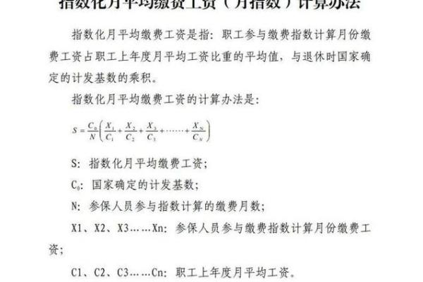 如何计算本人平均缴费指数及其意义解析